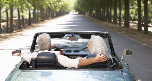 seniors driving car